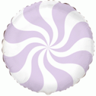 Lilac Pastel Candy Swirl Willy Wonka Balloon